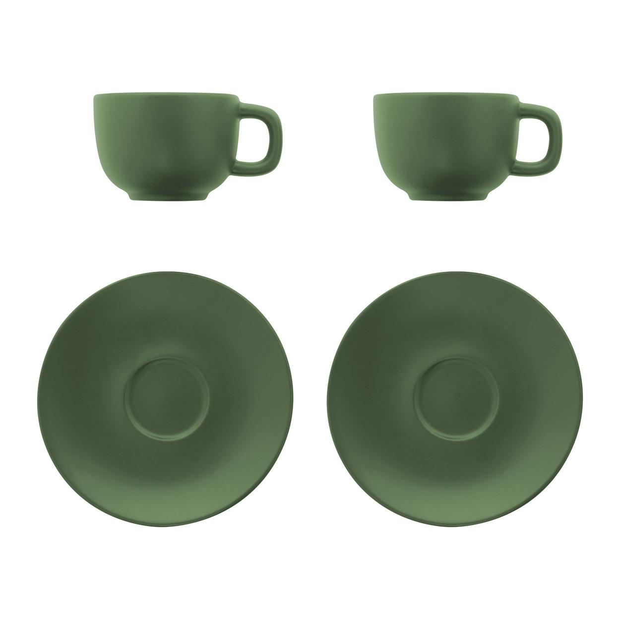 Set cești capuccino Caturra Plus Verde