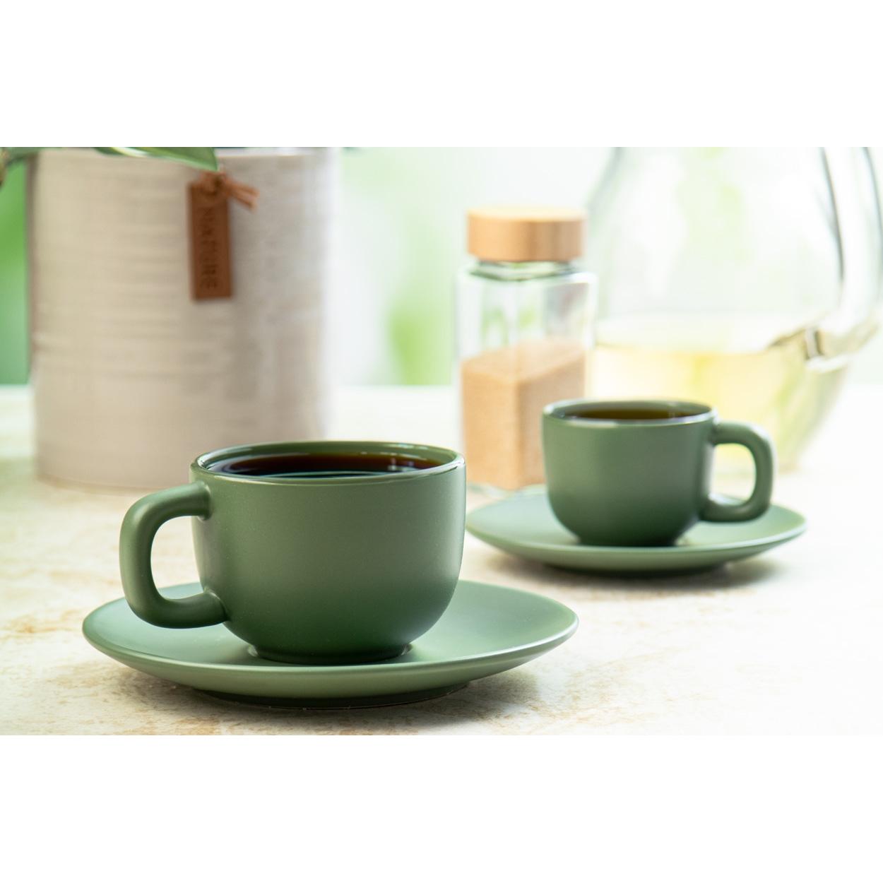 Set cești capuccino Caturra Plus Verde