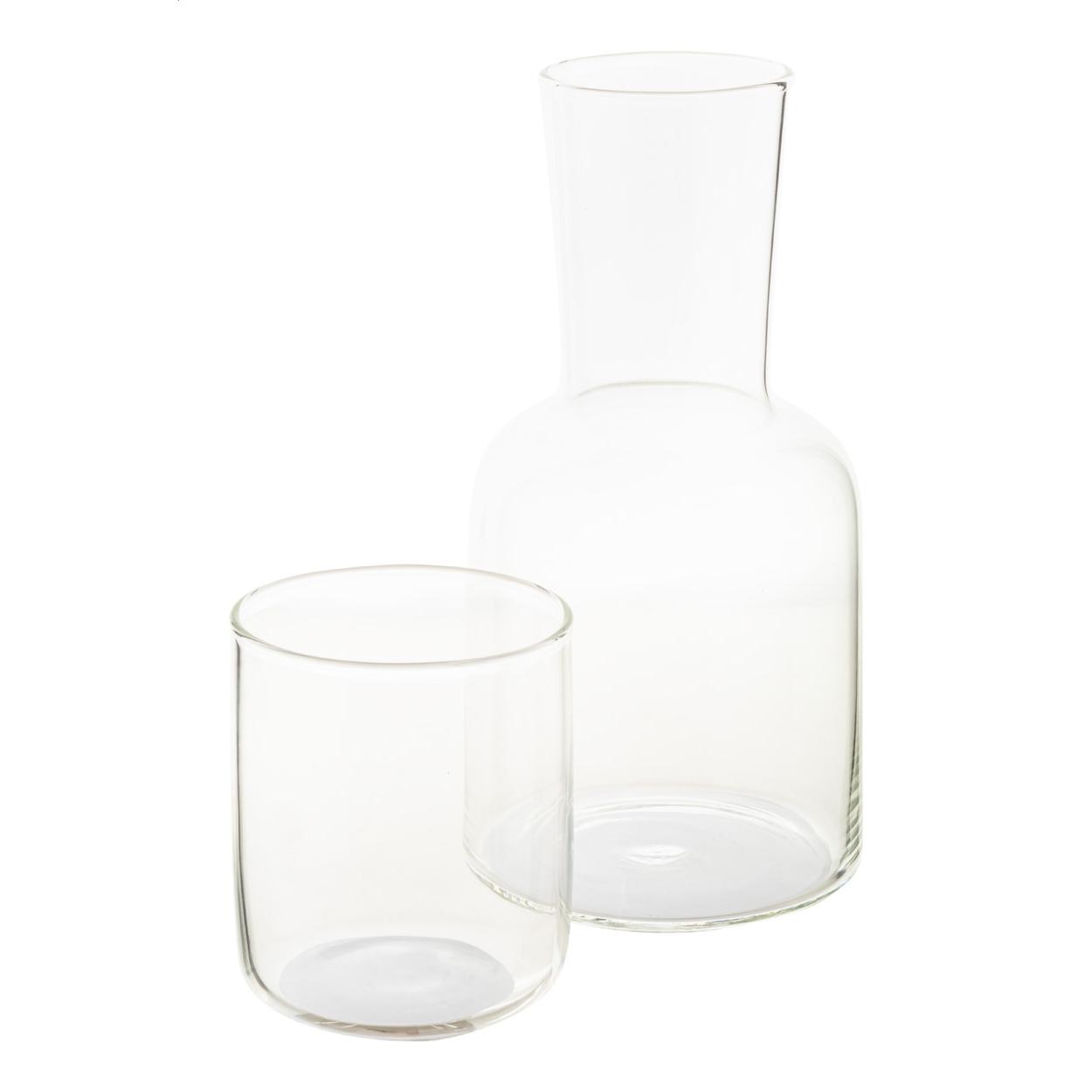 Set carafă și pahar Palmer transparent