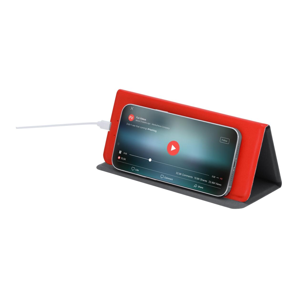 Mousepad cu încărcător fără fir Peppu Charge Roșu