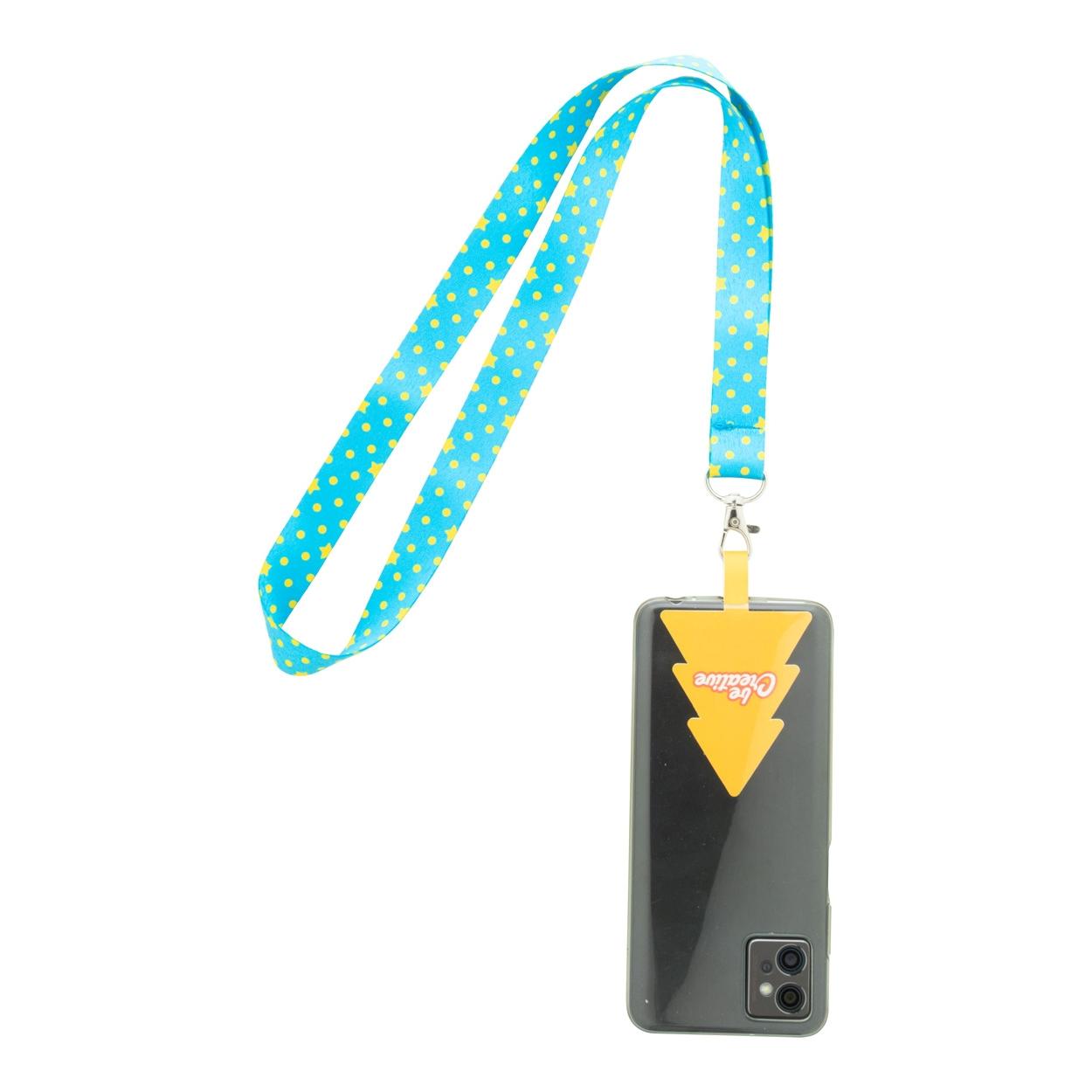 Lanyard personalizat cu suport telefon mobil, RPET Subyard Mobile Xmas Alb