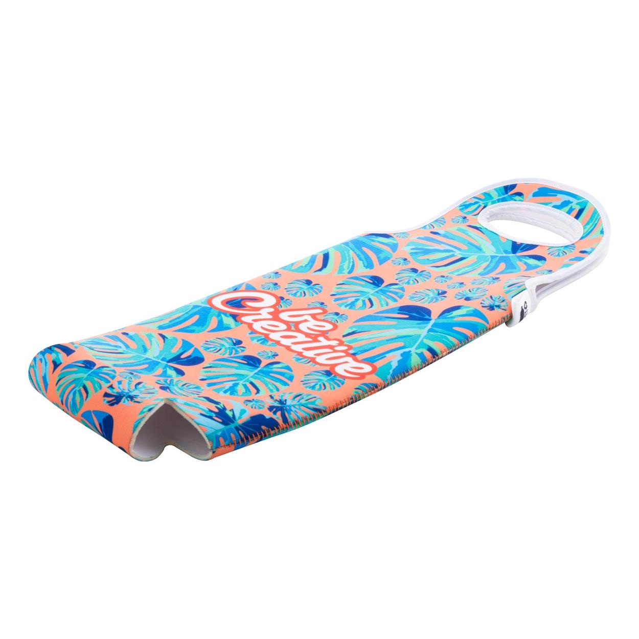 Geantă pentru sticlă de vin, personalizată, RPET VinoBag Alb