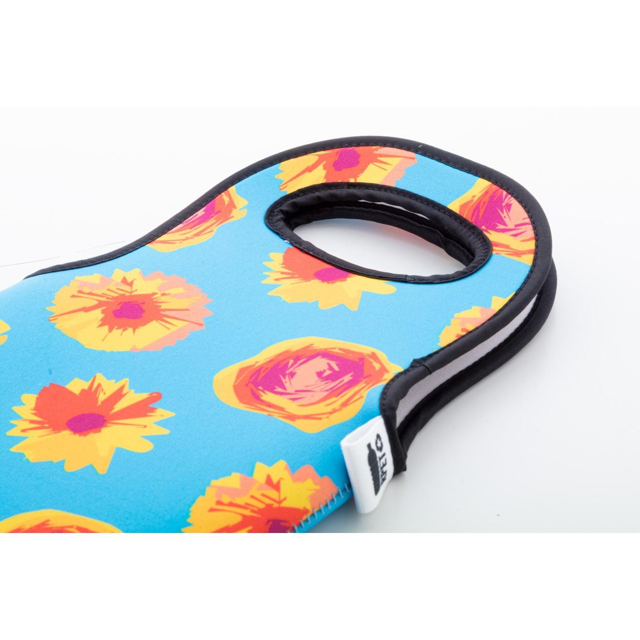 Geantă pentru sticlă de vin, personalizată, RPET VinoBag Negru