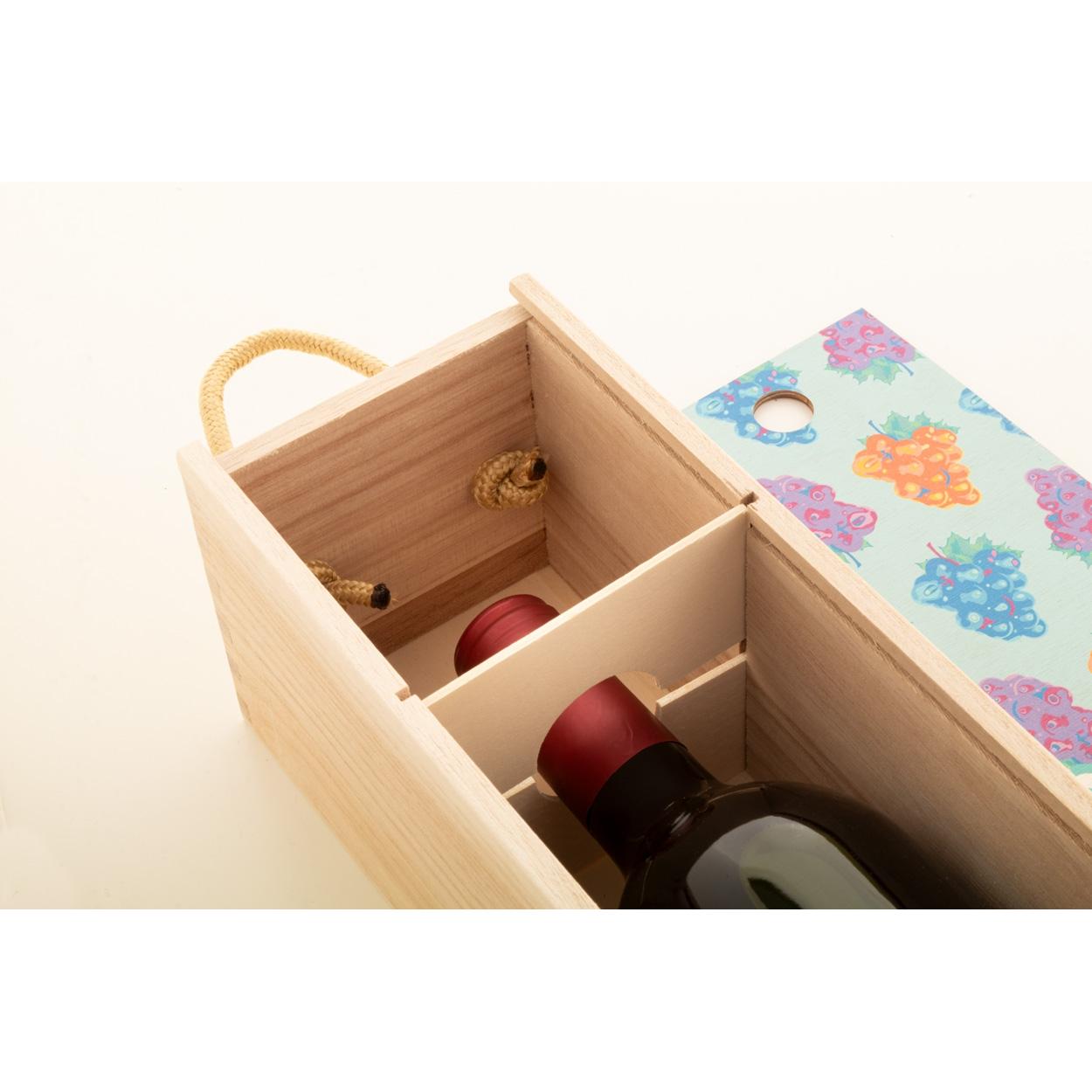 Cutie pentru vin, personalizat VinoBox natural