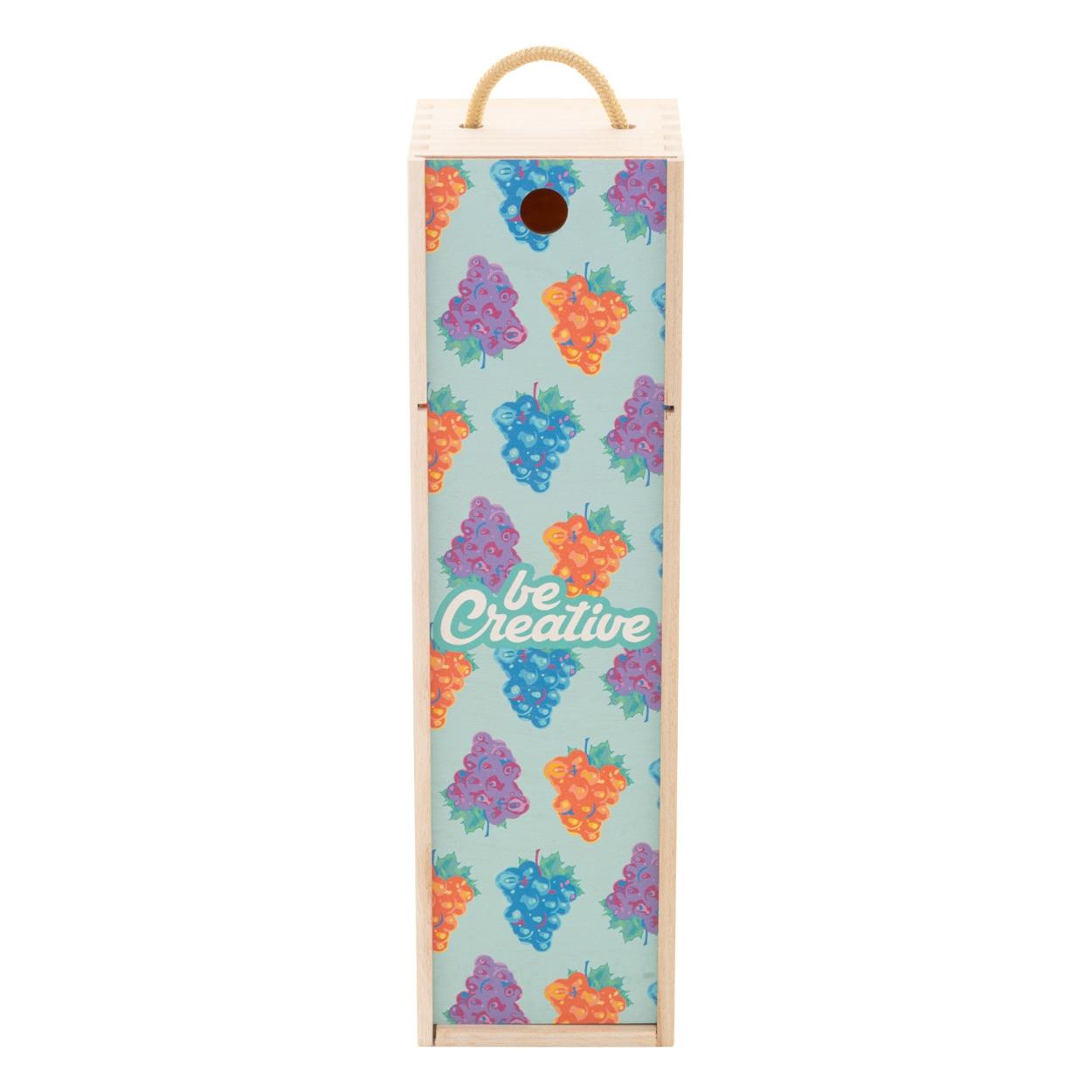 Cutie pentru vin, personalizat VinoBox natural