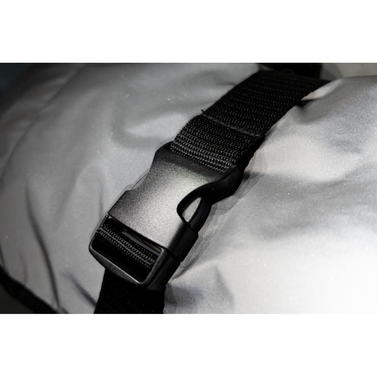 Rucsac reflectorizant, RPET Lumiroll argintiu