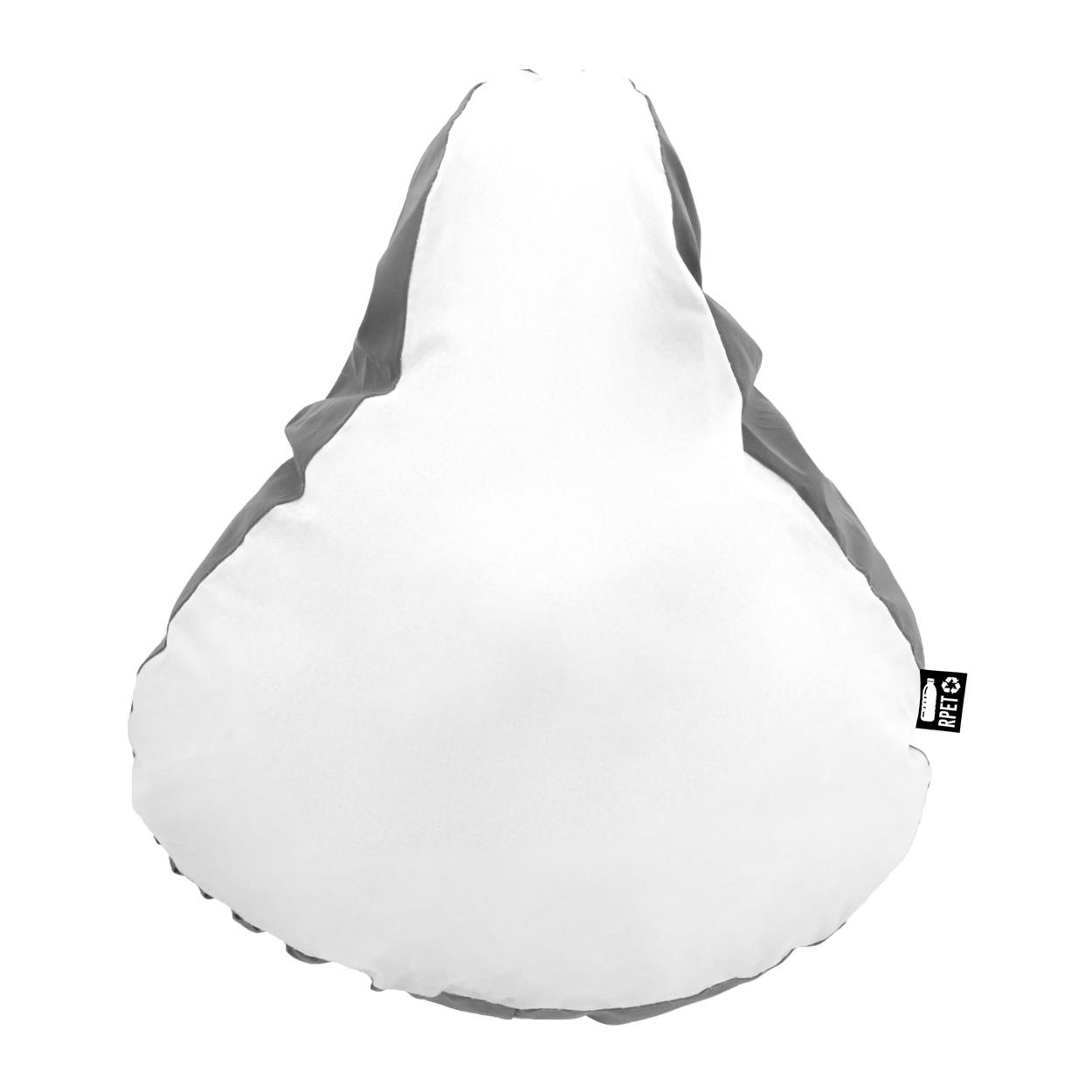 Husă șa bicicletă, reflectorizantă, RPET Lumiride Alb