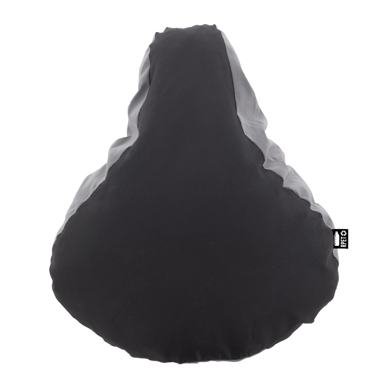 Husă șa bicicletă, reflectorizantă, RPET Lumiride Negru