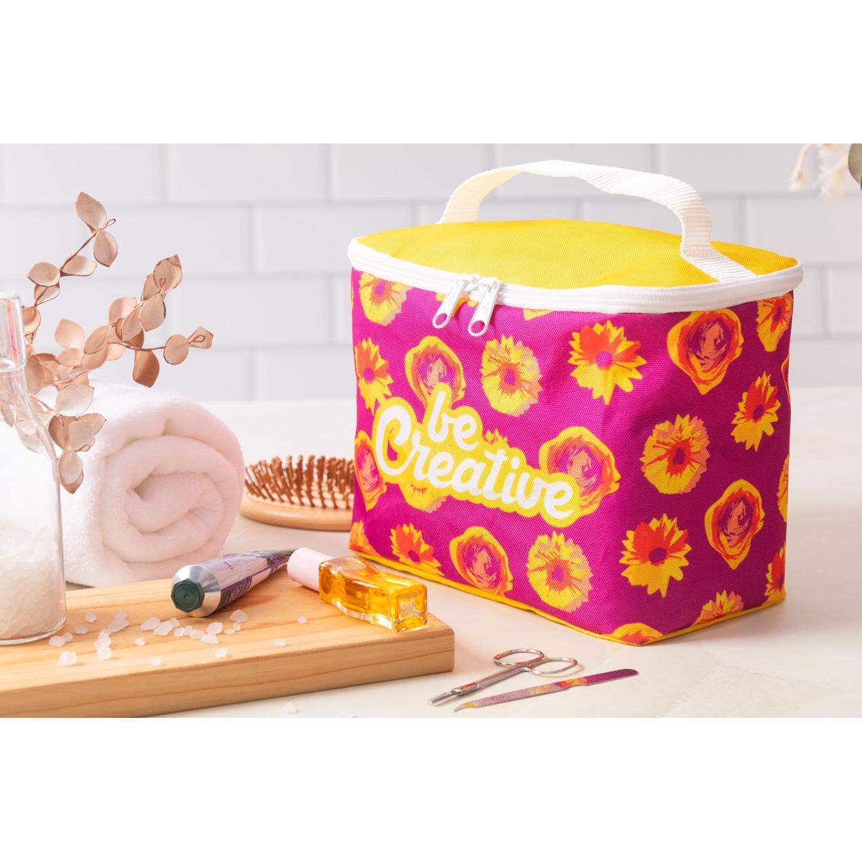 Geantă de cosmetice, personalizată CreaBeauty XL Alb