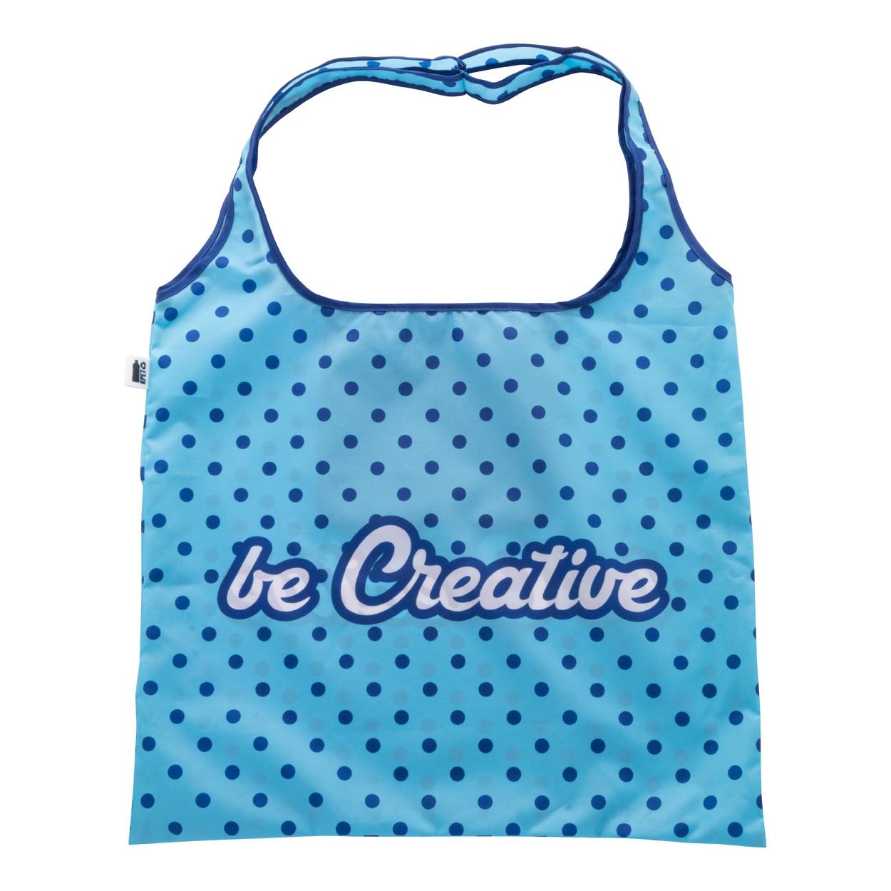 Sacoșă de cumpărături, personalizată, RPET SuboShop Fold II Alb