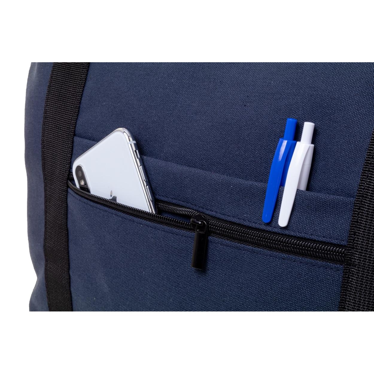 Geantă de voiaj din pânză reciclat Rebyss Travel albastru închis