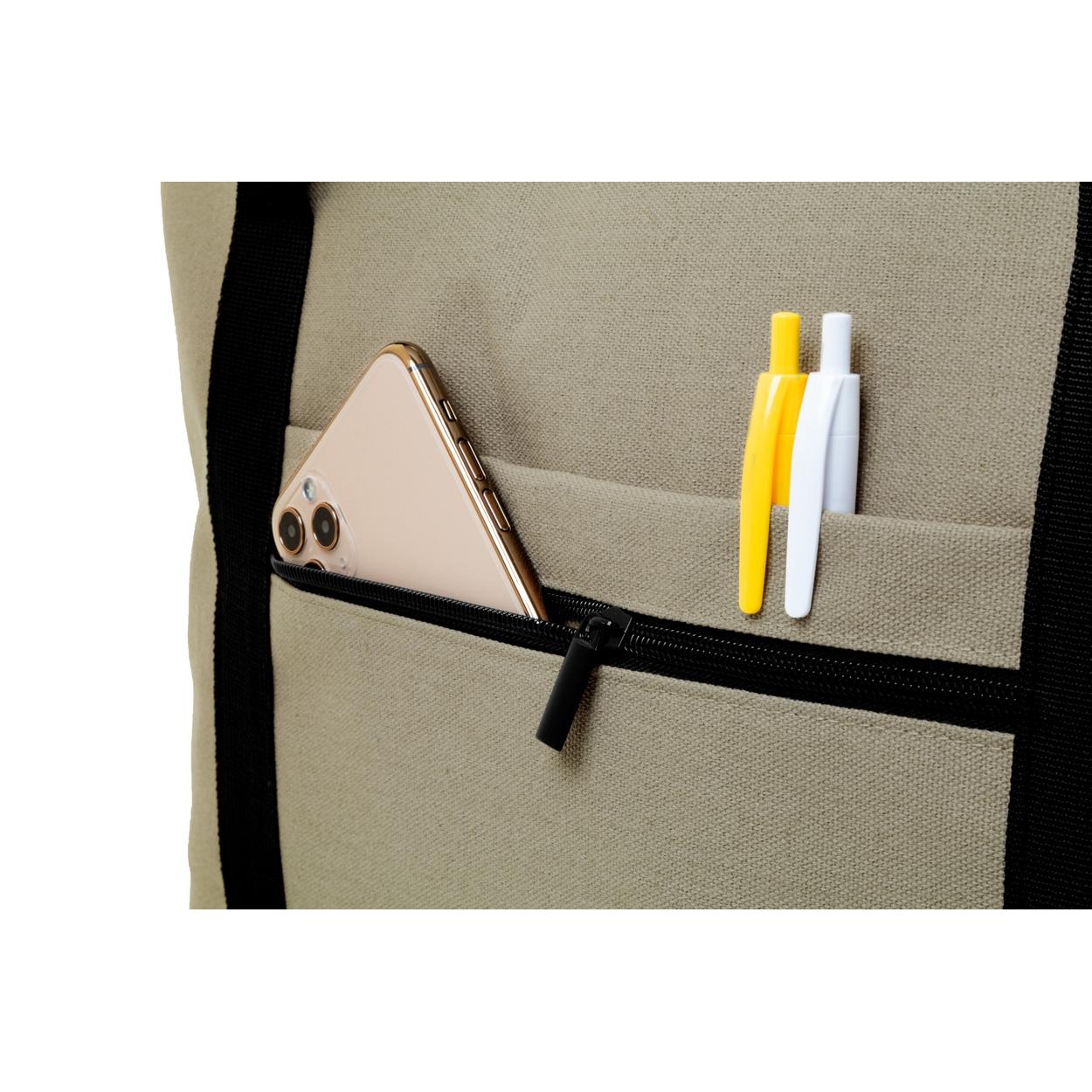 Geantă de voiaj din pânză reciclat Rebyss Travel natural