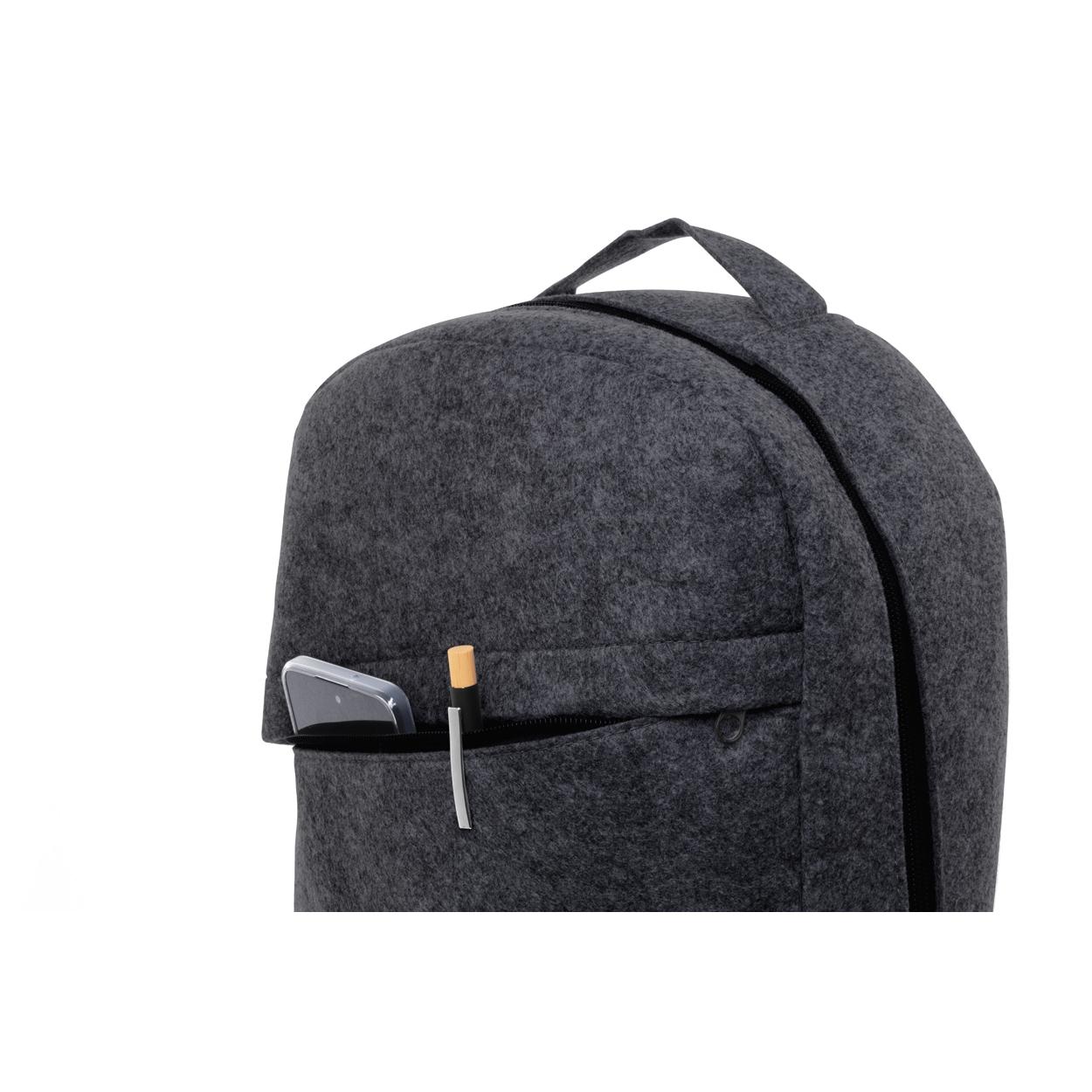 Rucsac pâslă RPET Refelt Back gri închis