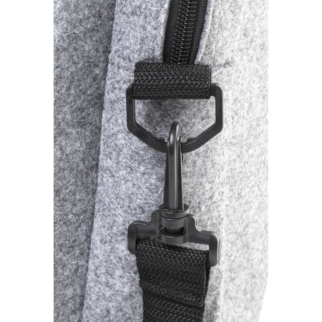 Geantă pentru documente din pâslă RPET Refelt Docu gri