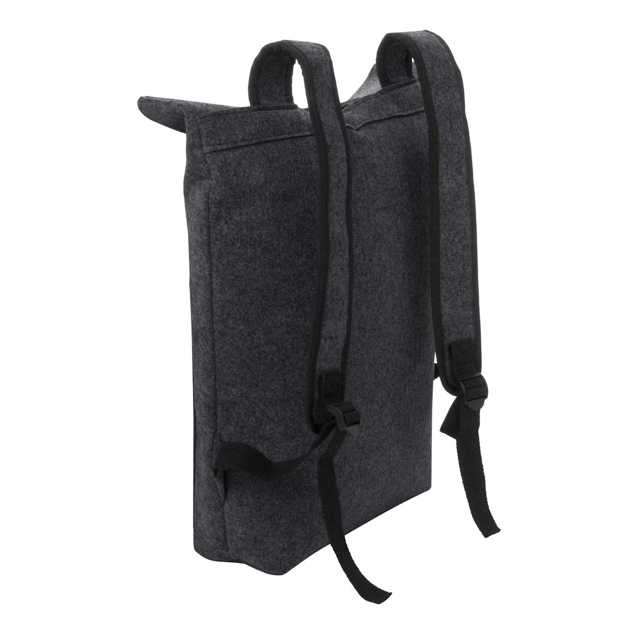 Rucsac pâslă RPET Refelt Roll gri închis