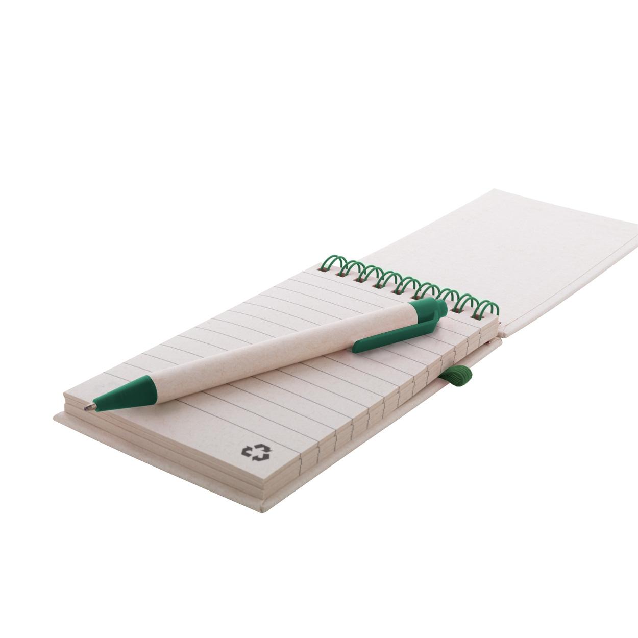 Agendă din carton reciclat al cutiilor de lapte Relact Jot Verde