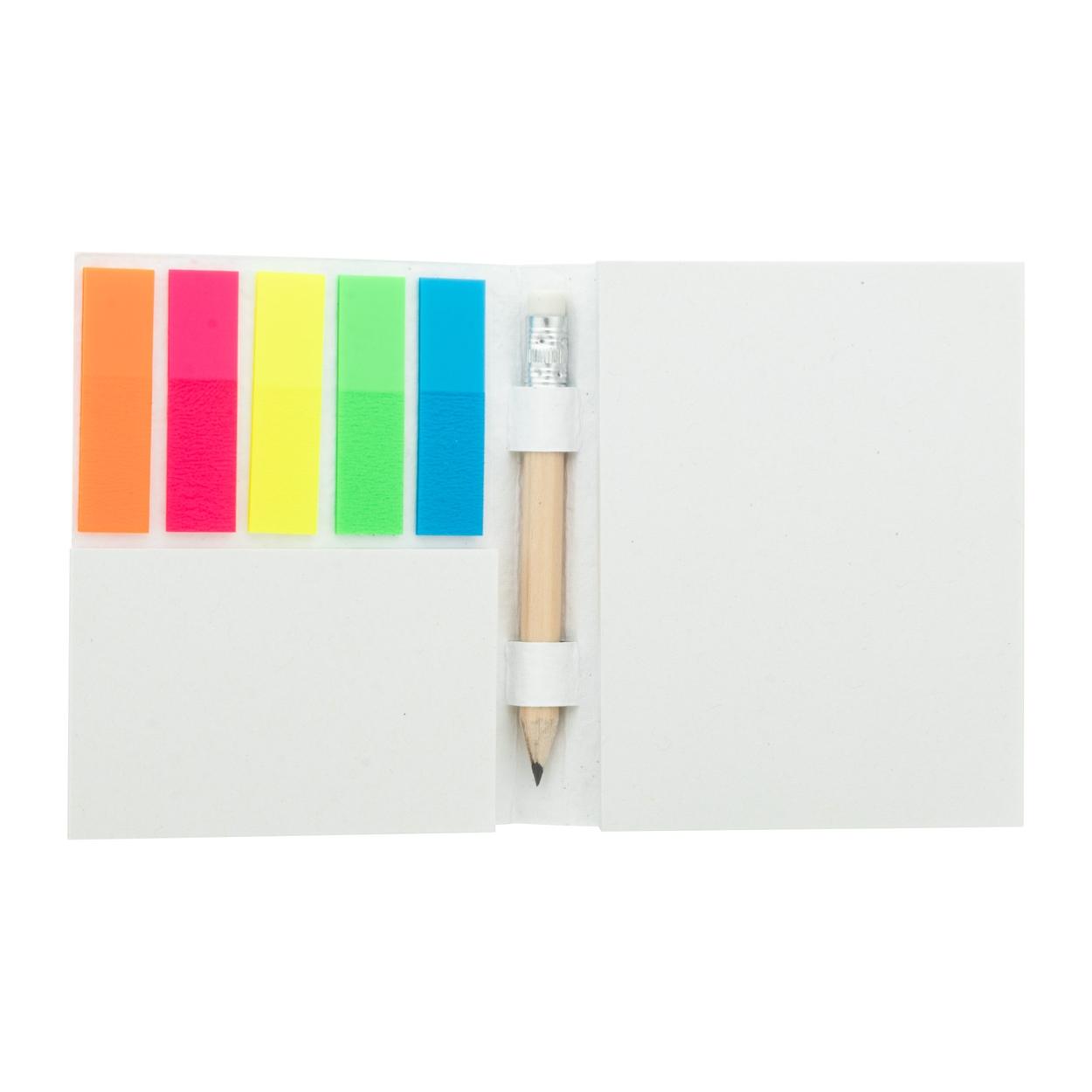 Carnețel cu post-it-uri, personalizat CreaStick Seed Combo Plus Alb