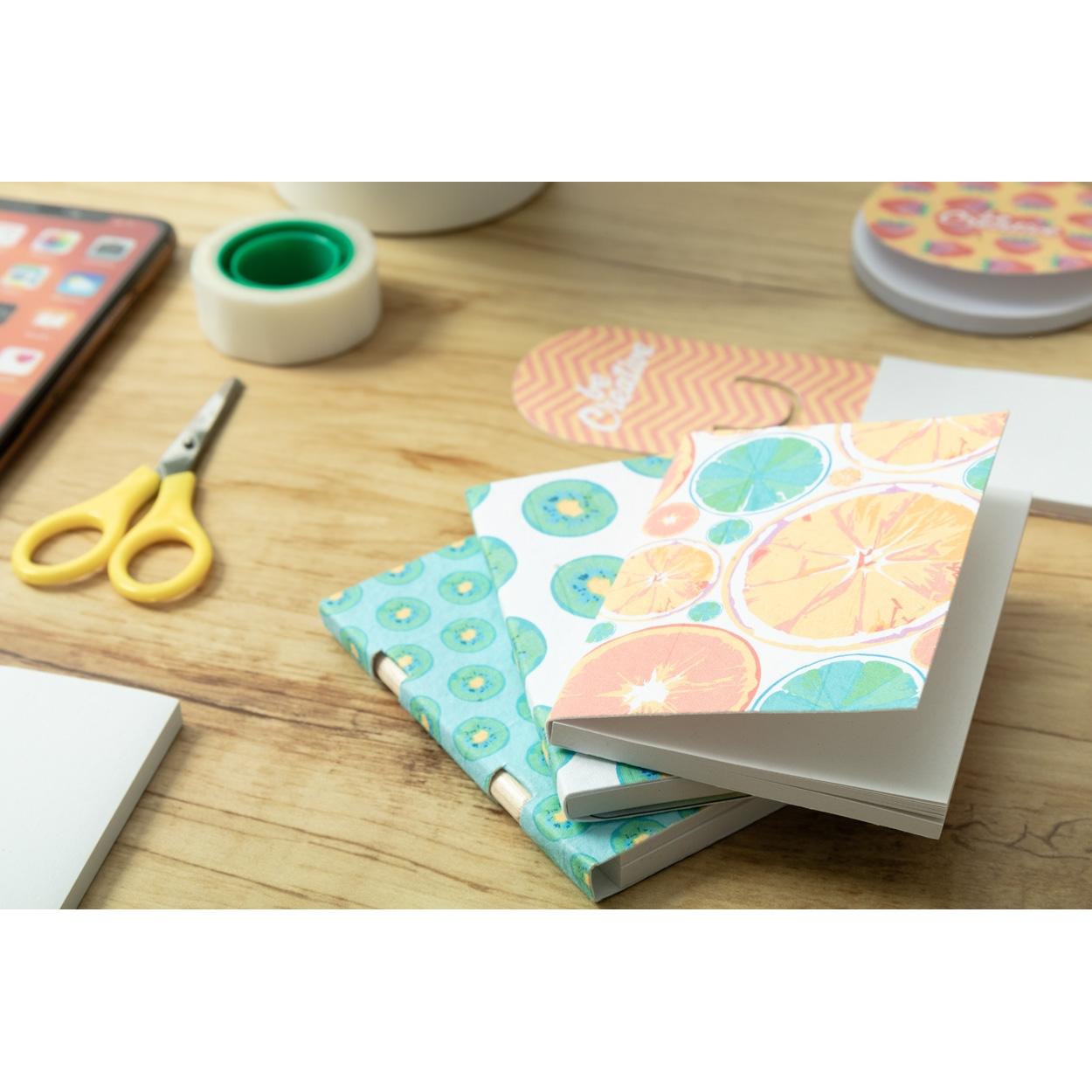 Carnețel cu post-it-uri, personalizat CreaStick Seed Note L Alb