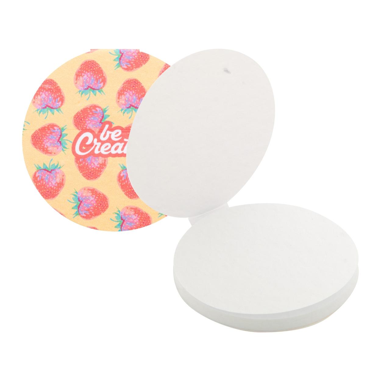 Carnețel de post-it-uri personalizat CreaStick Seed Circle Alb