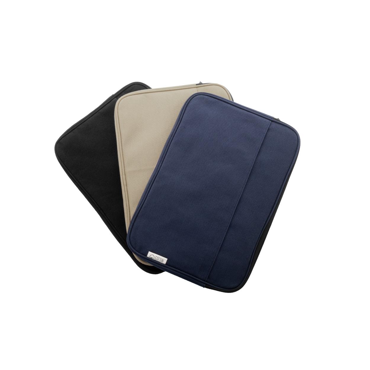 Geantă de laptop din pânză reciclat Rebyss Comp albastru închis