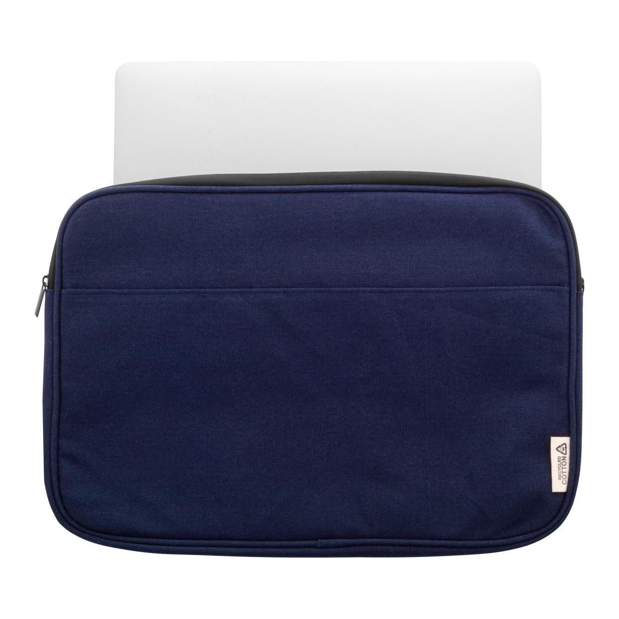 Geantă de laptop din pânză reciclat Rebyss Comp albastru închis