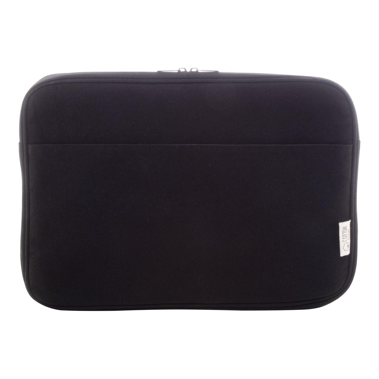 Geantă de laptop din pânză reciclat Rebyss Comp Negru