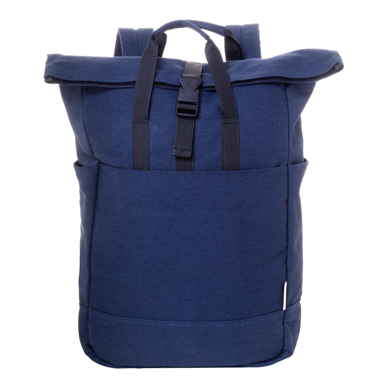 Rucsac din pânză reciclat Rebyss Roll albastru închis