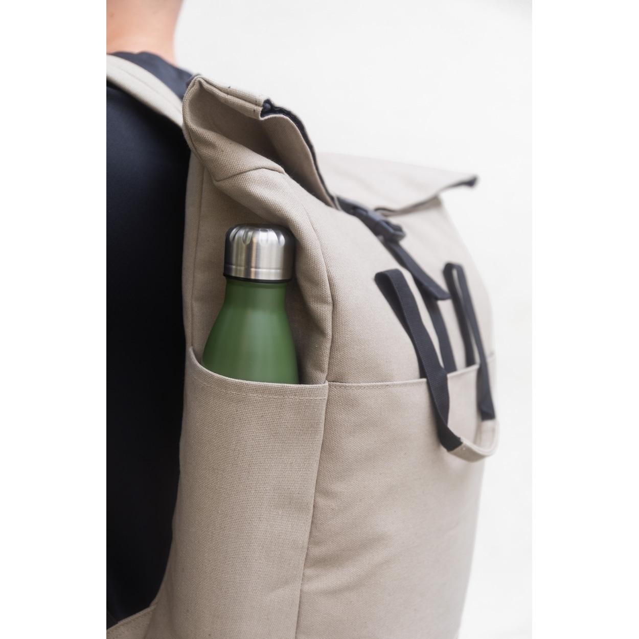 Rucsac din pânză reciclat Rebyss Roll natural