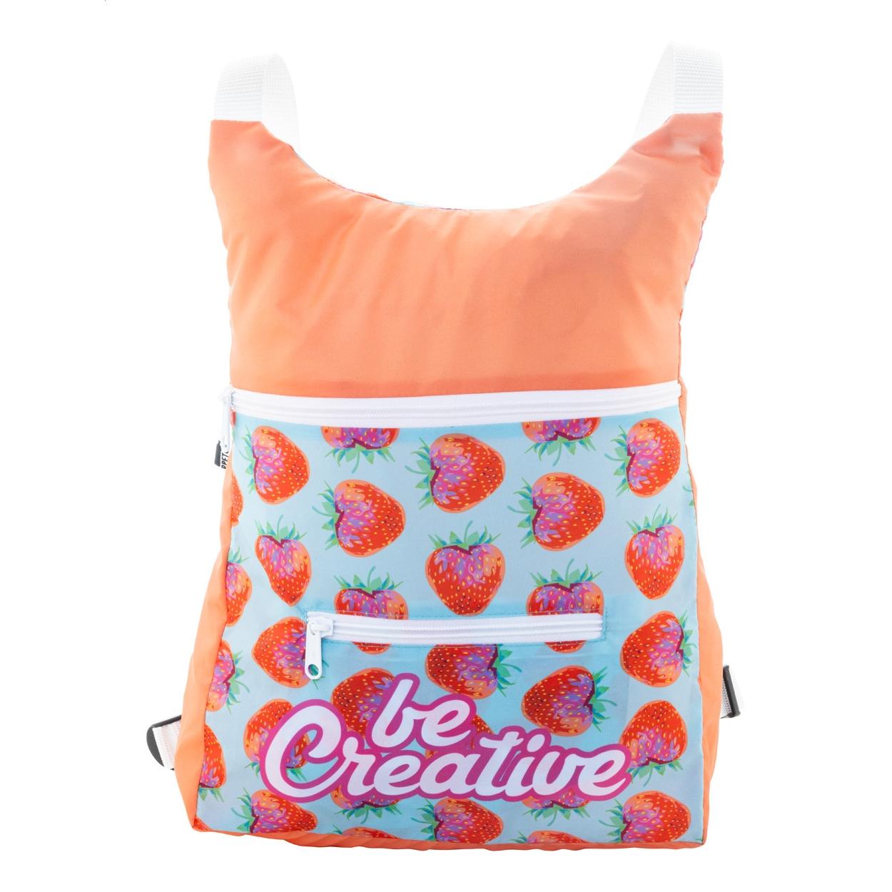 Rucsac pliabil, RPET, realizat la comandă SuboBag Folback Alb