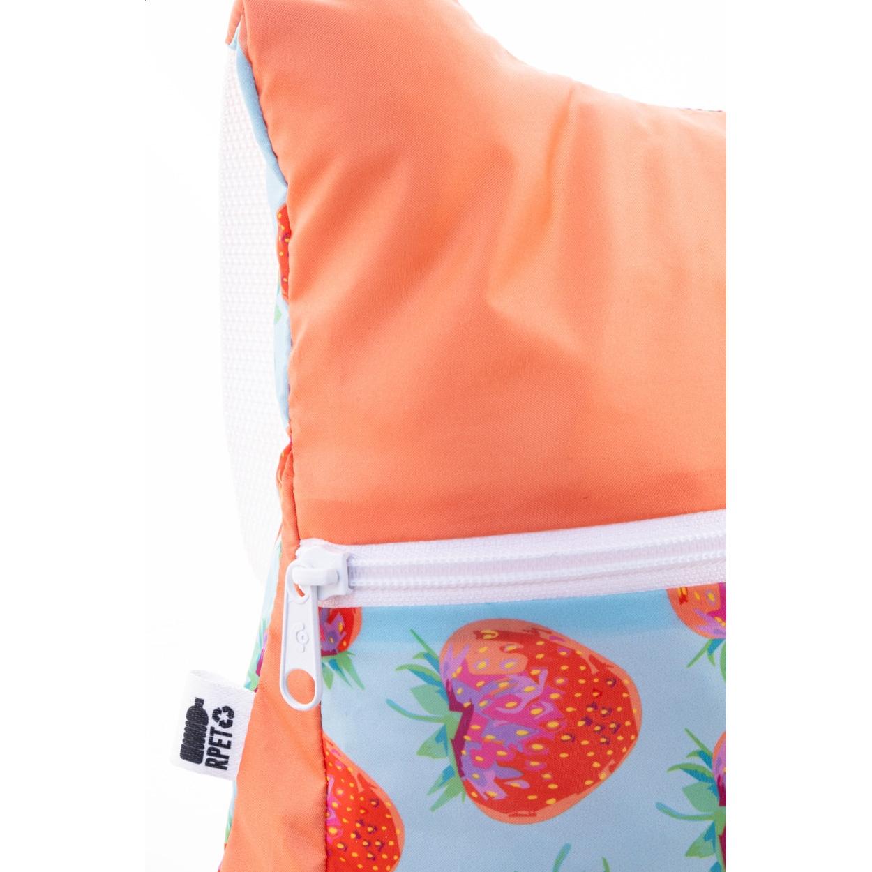 Rucsac pliabil, RPET, realizat la comandă SuboBag Folback Alb