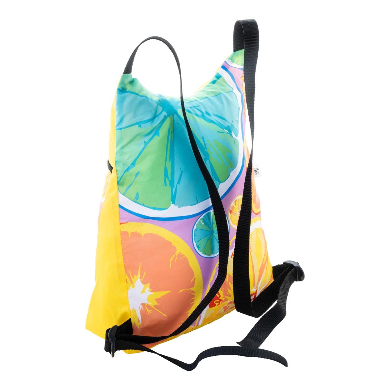 Rucsac pliabil, RPET, realizat la comandă SuboBag Folback Negru