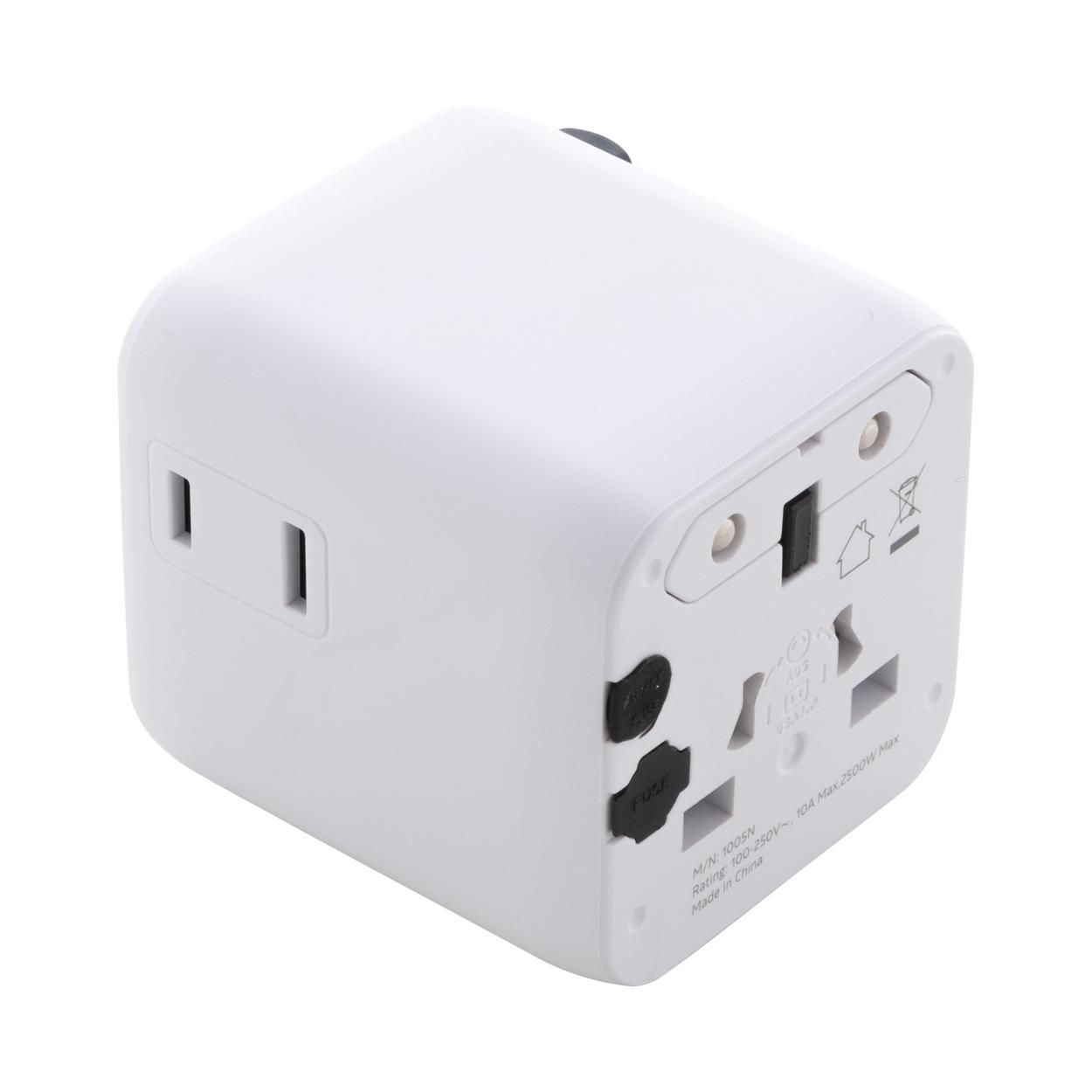 Adaptor de călătorie RPC Jetsetter Pico Alb