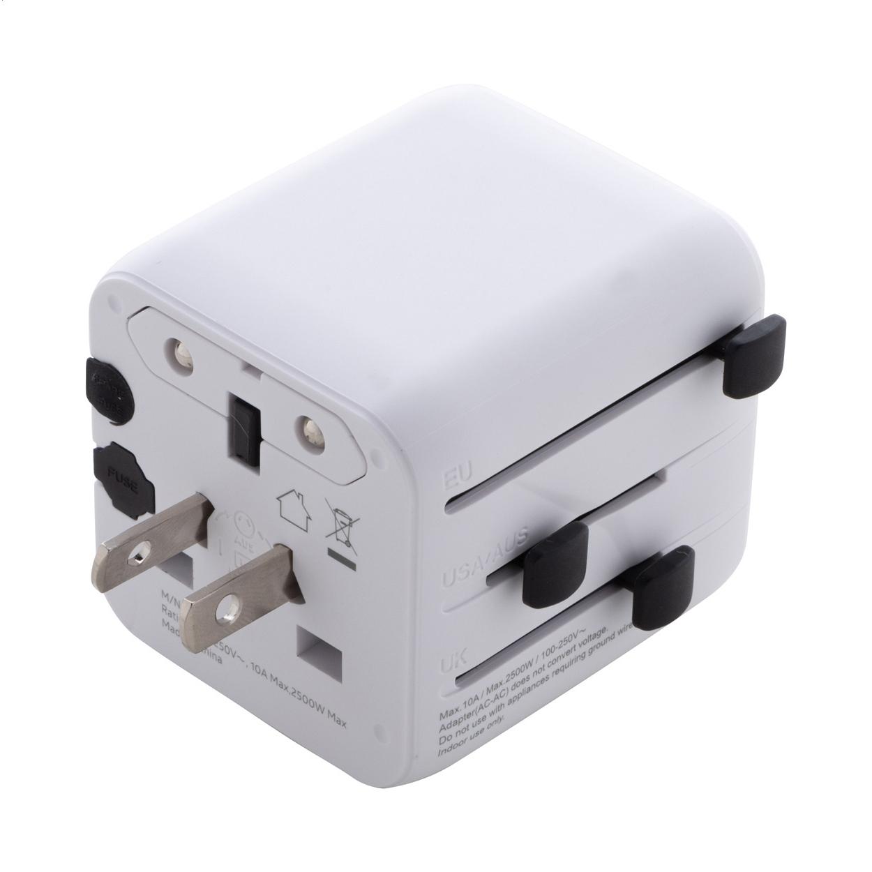 Adaptor de călătorie RPC Jetsetter Pico Alb