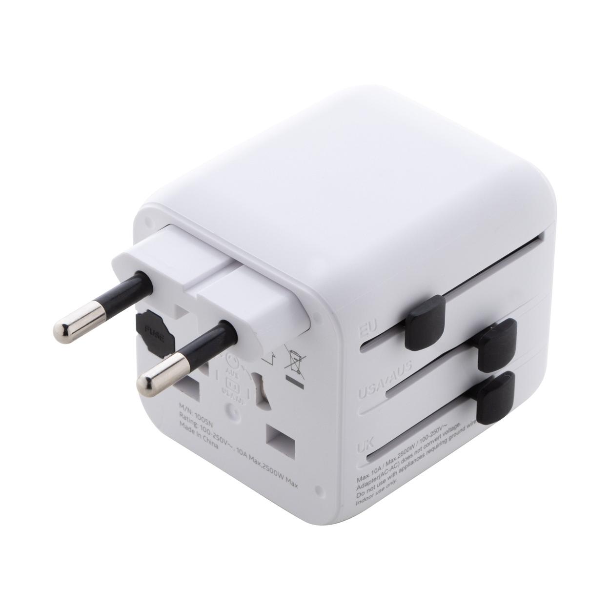 Adaptor de călătorie RPC Jetsetter Pico Alb