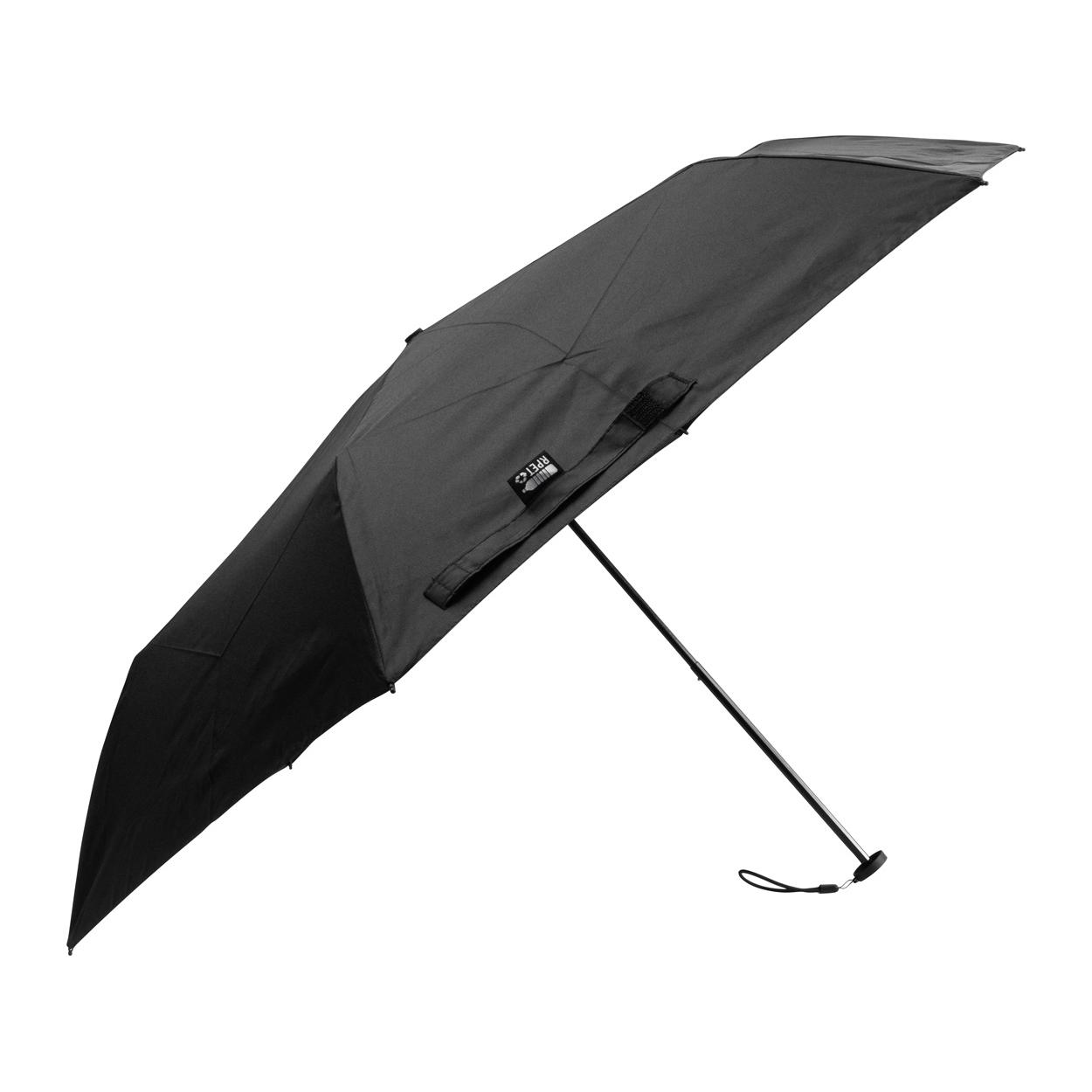 Umbrelă RPET ultra uşoară Follight Negru