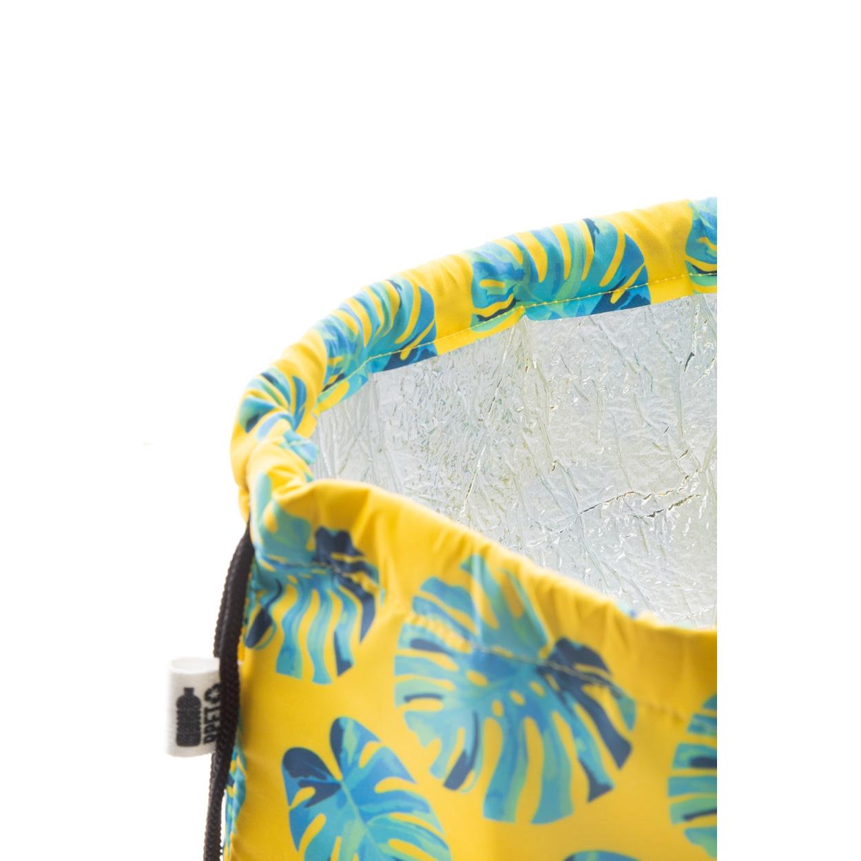 Geantă frigorifică personalizată, cu șnur CreaCool Draw Negru