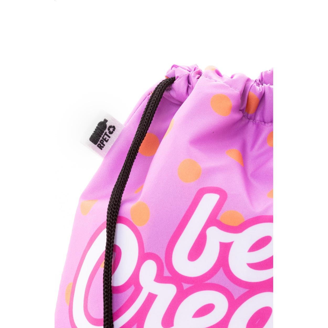 Geantă frigorifică personalizată, cu șnur, pentru copii CreaCool Draw Kids Negru