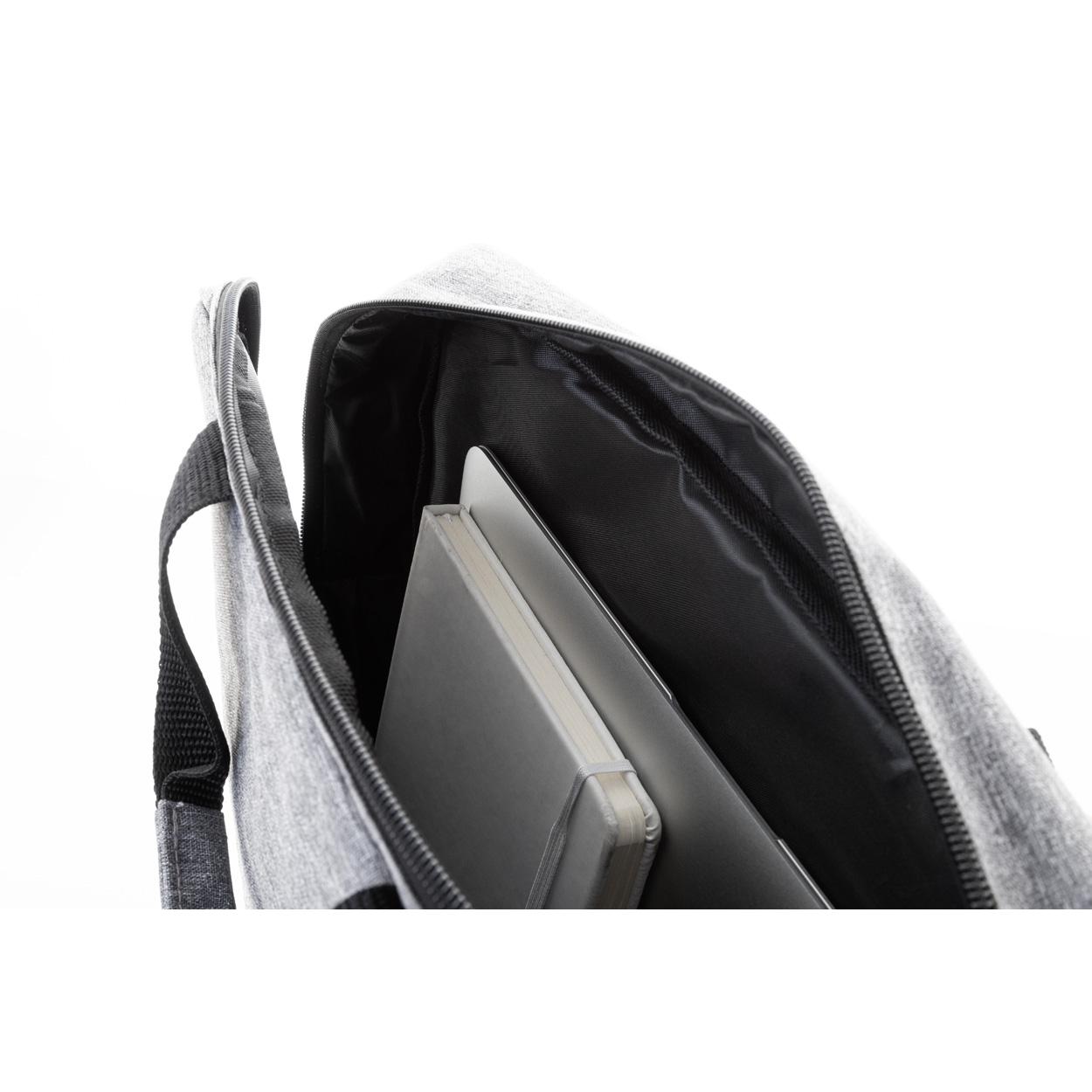 Geantă pentru documente, RPET Dopuba gri Negru