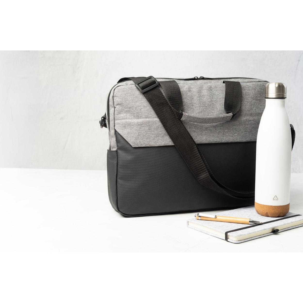 Geantă pentru documente, RPET Dopuba gri Negru