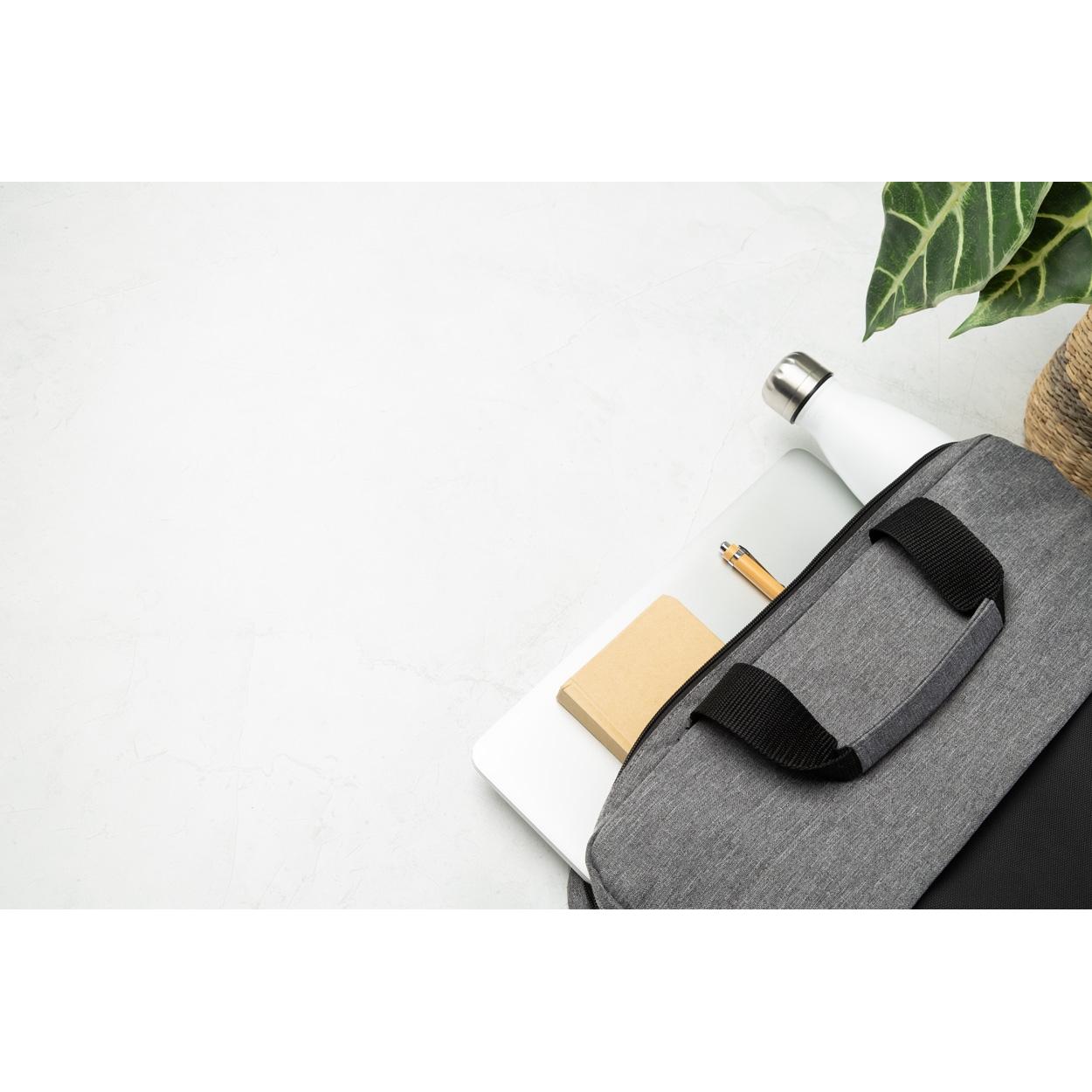 Geantă pentru documente, RPET Dopuba gri Negru