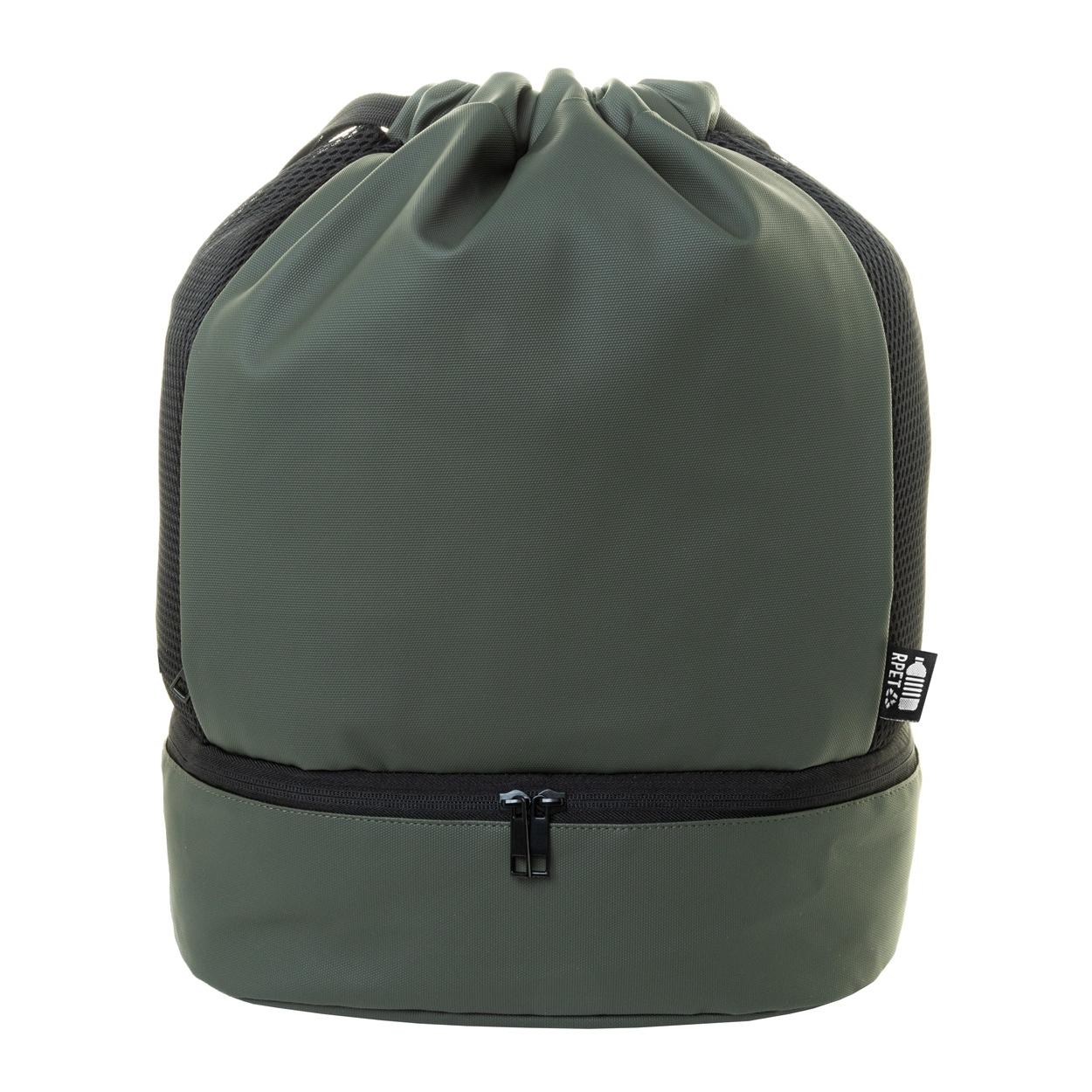 Rucsac RPET cu șnur Duodraw Verde