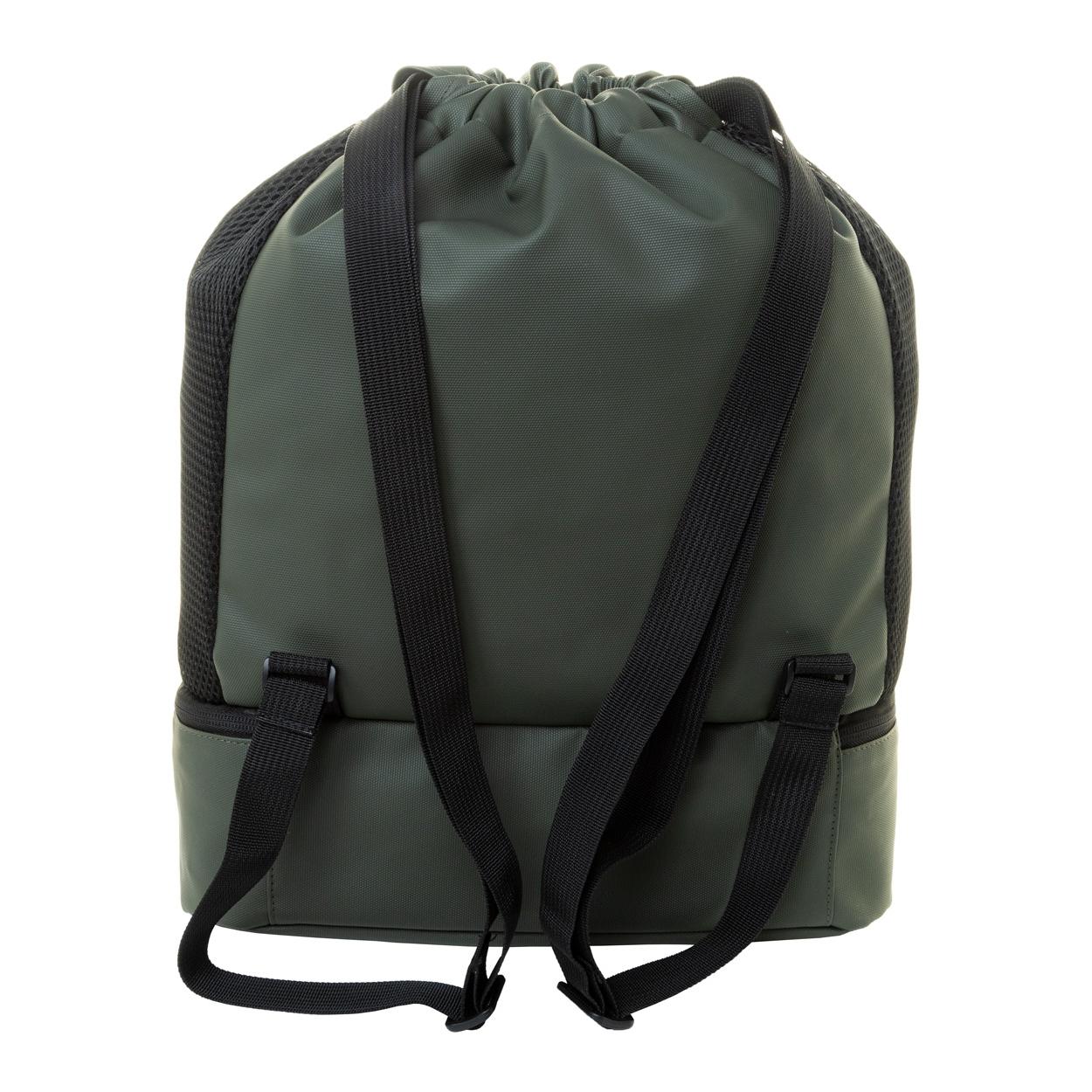 Rucsac RPET cu șnur Duodraw Verde