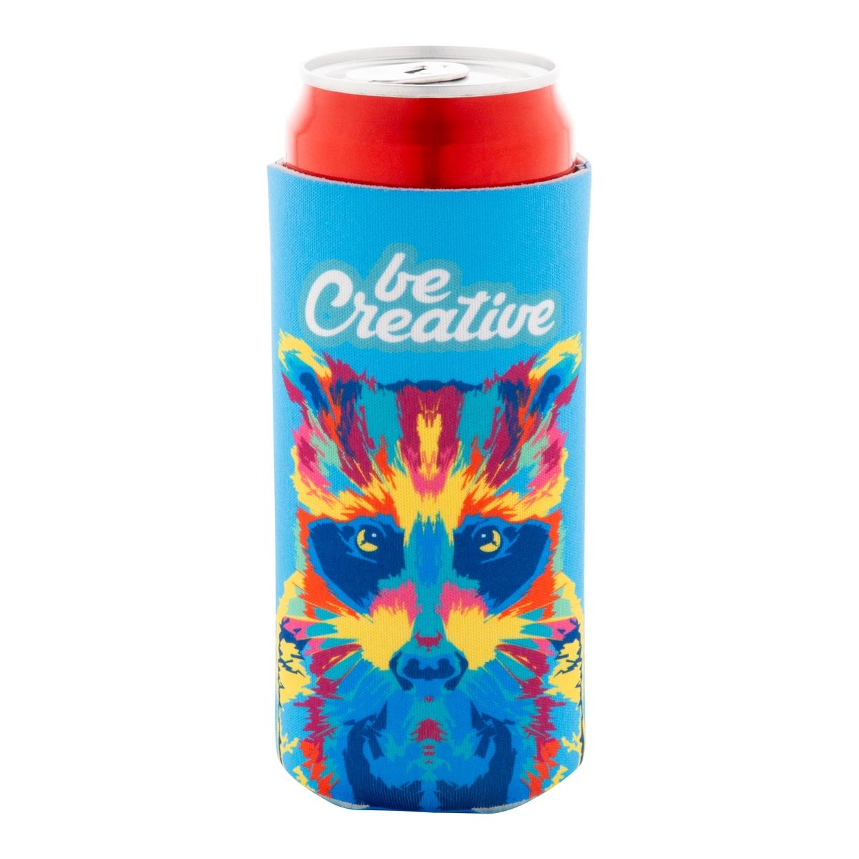 Răcitor pentru doze, RPET PrintCan Slim Alb