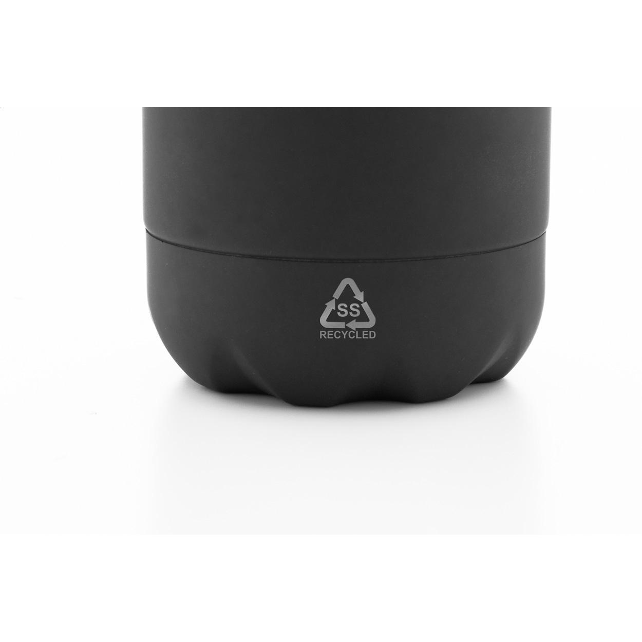 Sticlă din oțel inoxidabil reciclat Refill Soft Negru