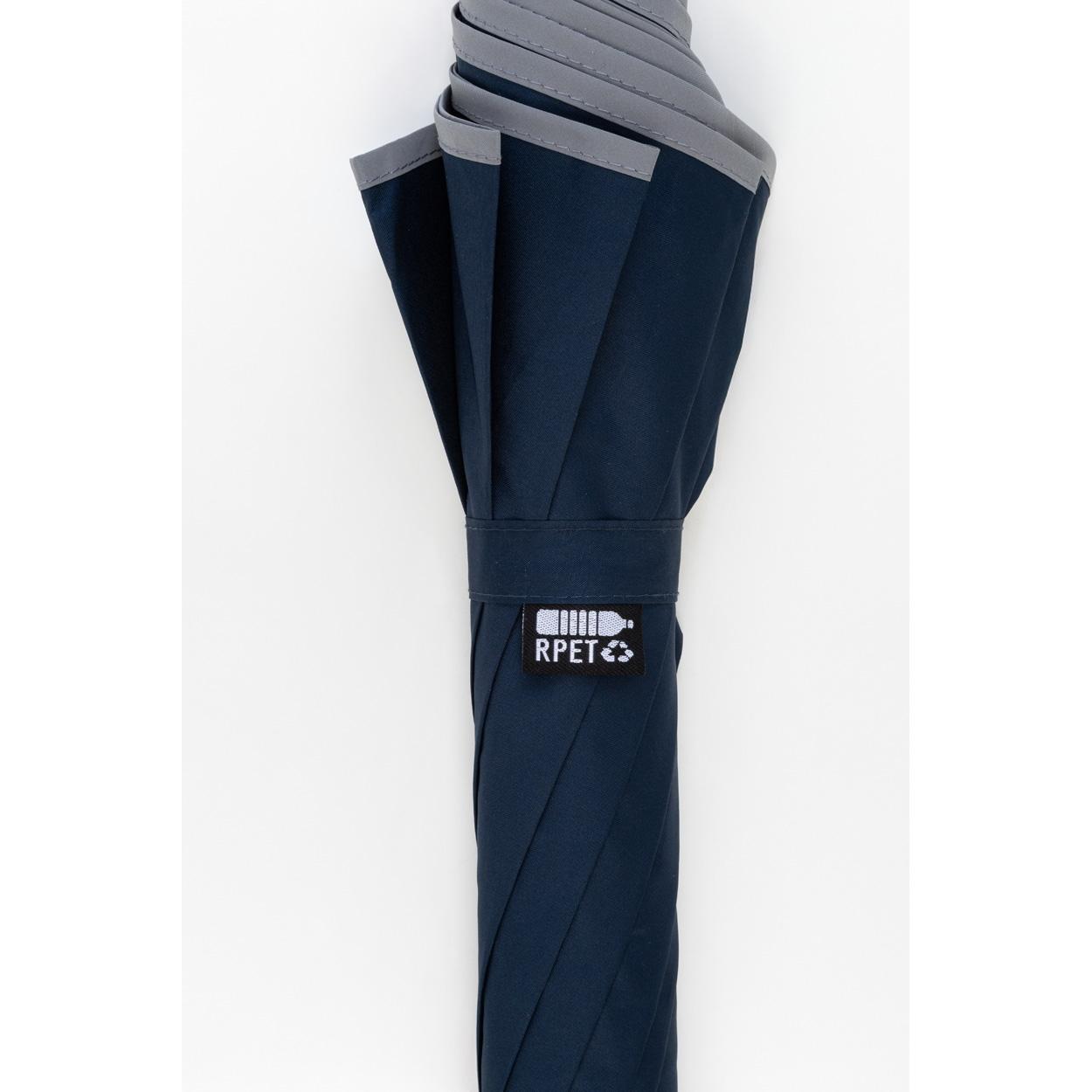 Umbrelă RPET reflectorizantă Thunder Max Albastru