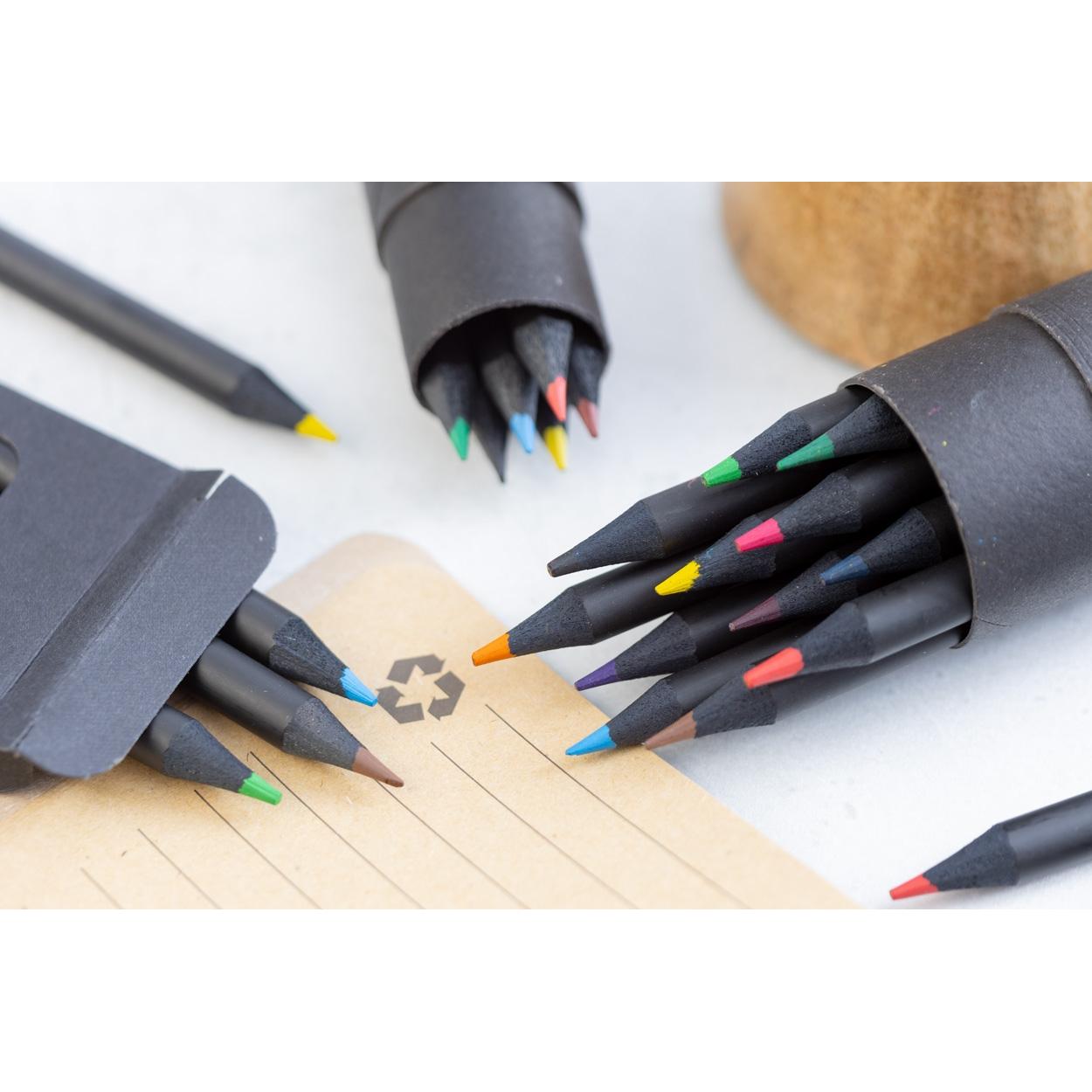 Set de creioane Nellery 12 Negru