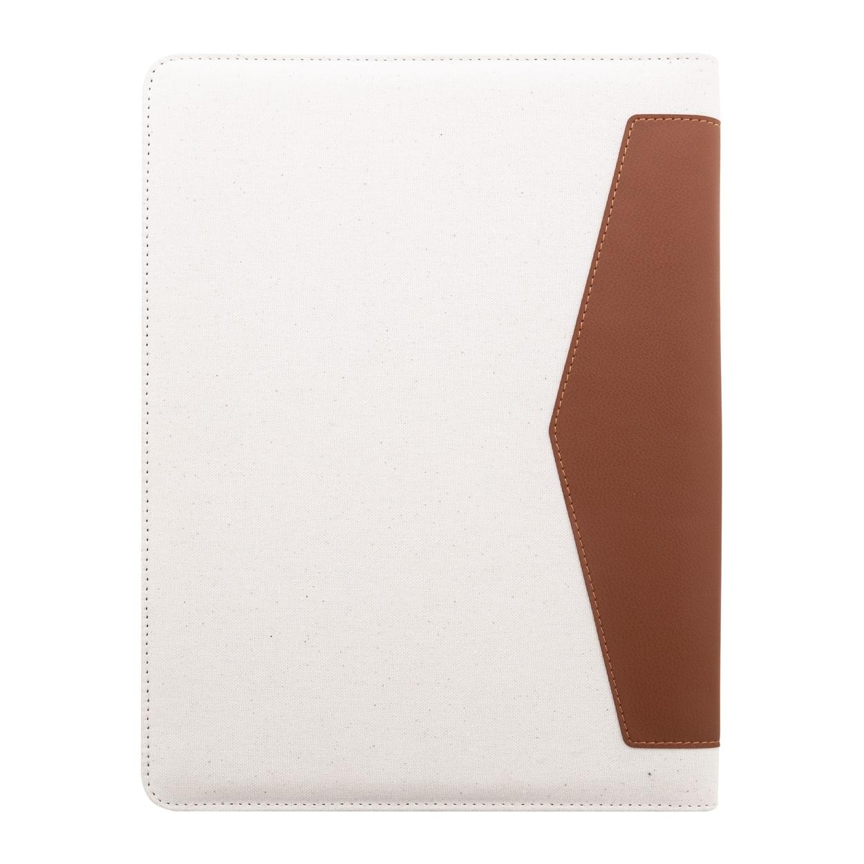 Mapă pentru documente, din pânză reciclată Carbasa Zip natural