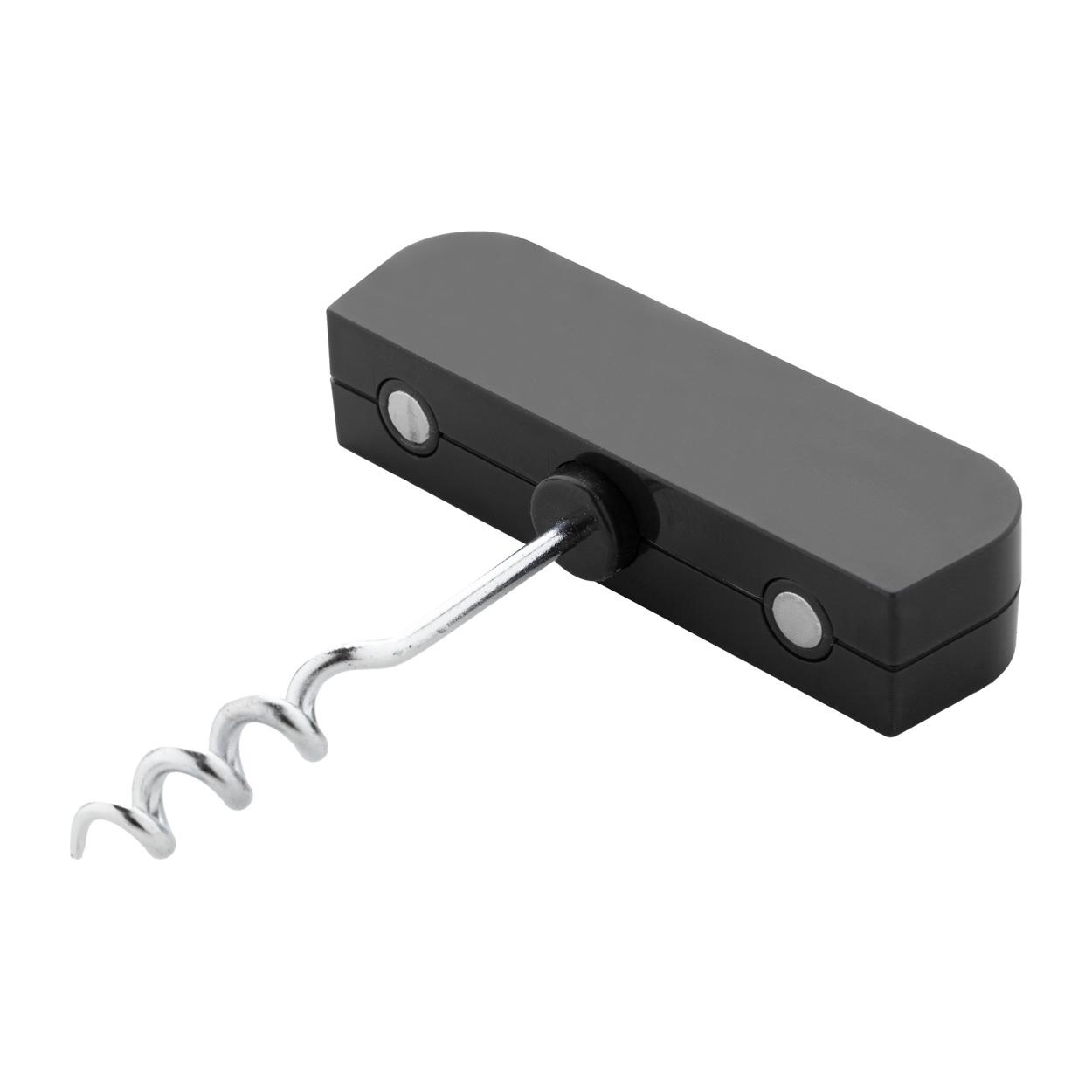 Suport pentru sticle cu tirbușon Kyoho natural Negru