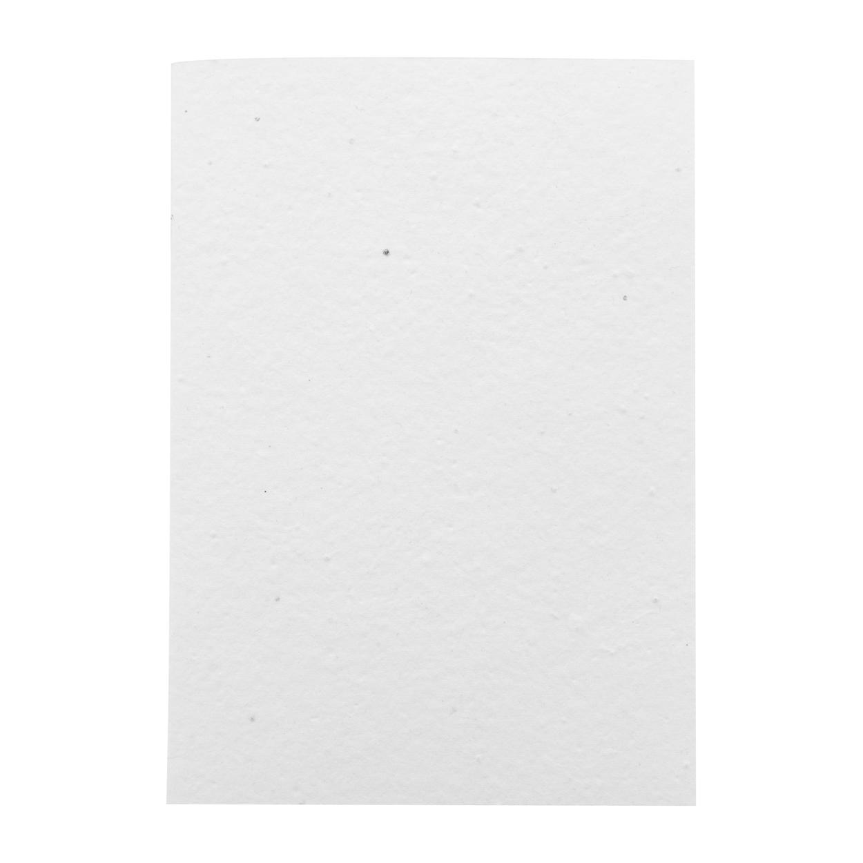 Caiet personalizat din hârtie cu semințe CreaNote A5 Seed Alb