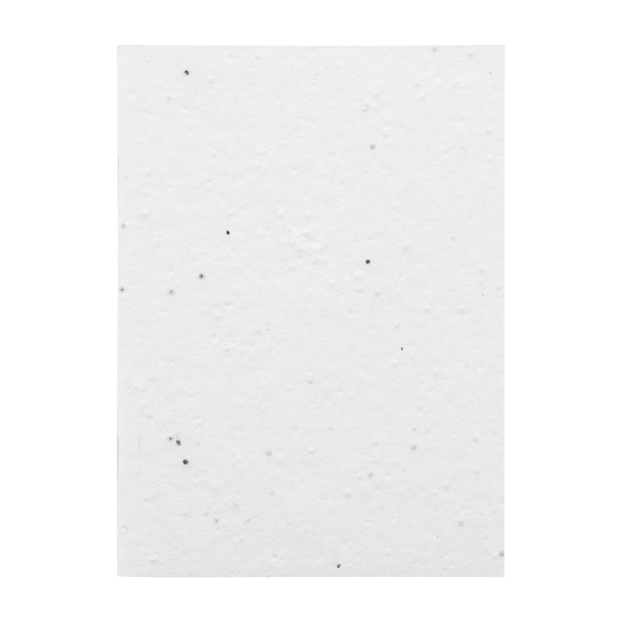 Caiet personalizat din hârtie cu semințe CreaNote A6 Seed Alb